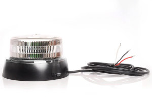 Red LED beacon, 1 program function, clear lens installation by 3 screws and 3m connection cable