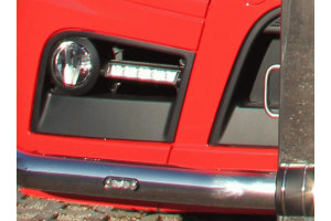 Geschikt voor Mercedes*: Actros MP4 | MP5 bull bar MEGA, cabine 2500mm Set van 3 LED lampen (incl. montage)