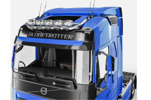 Passend f&uuml;r Volvo*: FH4 (2013-2020) Dachlampenb&uuml;gel - kurz, Globetrotter und XL, vorverkabelt 3 wei&szlig;e LED einbauen