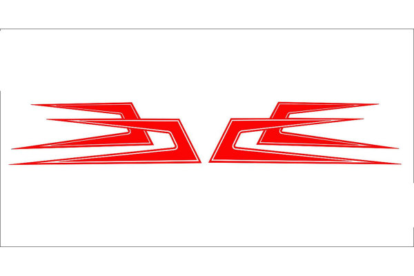 Truck stickers Pip Decals red 60 x 19.3 cm