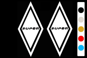 Truck stickers KARO - SUPER for wind deflector as set