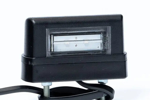 Luce targa a LED (12-30V), versione 1, nero/bianco