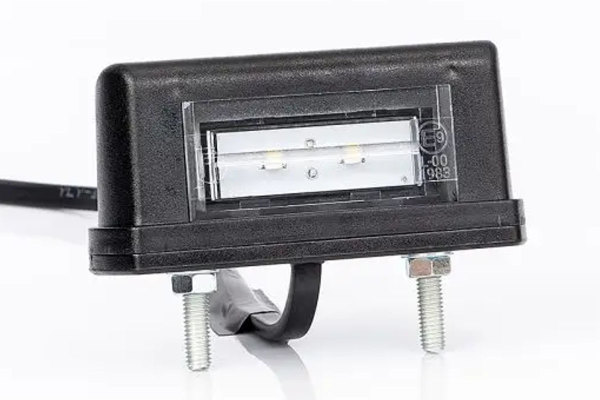 LED Kennzeichenbeleuchtung (12-30V), Version 2, schwarz/weiss