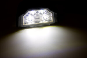LED kentekenplaatverlichting (12-30V), zwart/wit
