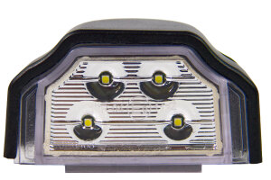 LED kentekenplaatverlichting (12-30V), zwart/wit