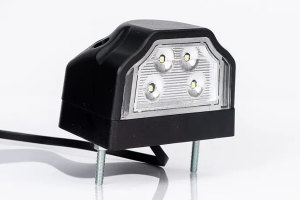 LED-k&ouml;rskyltsbelysning (12-30V), svart/vit utan kabel
