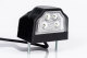 LED kentekenplaatverlichting (12-30V), zwart/wit zonder kabel