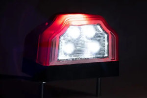 LED license plate light, tail light (12-30V), red / white