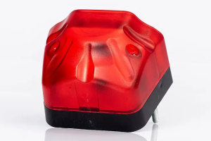 LED license plate light, tail light (12-30V), red / white without cable
