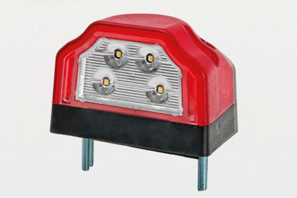 Illuminazione targa a LED, luce posteriore (12-30V), rosso/bianco QS 150