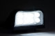 Truck trailers, tractor LED license plate illumination (12-30V), black / white QS 075