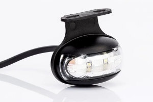 LED Begrenzungsleuchte mit Winkelhalterung (12-30V), weiss - QS 150