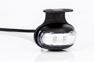 LED-positielicht met hoekbeugel (12-30V), rood, kabel
