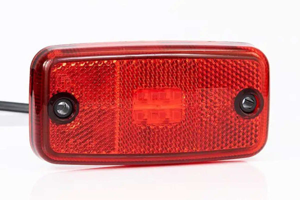 LED-positionsljus + reflektor (12-30V), röd