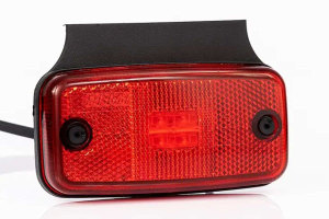 LED Positionsleuchte + R&uuml;ckstrahler (12-30V), rot