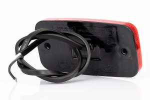 LED position light + retroreflector (12-30V), red cable without holder