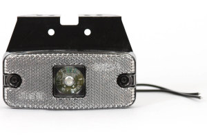 Positionsleuchte mit 2 LED - weiß, rechteck, mit E-Prüfzeichen