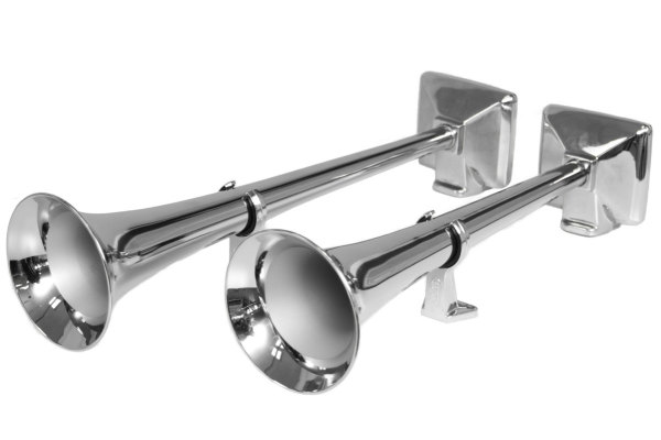 MGT/H stainless steel horn, cm 53 + chromed 24V