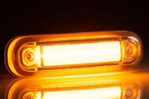 LED opbouwlamp of zijmarkeringslicht, 12/24V, oranje