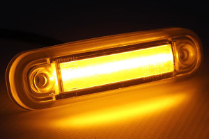 LED opbouwlamp of zijmarkeringslicht, 12/24V, oranje