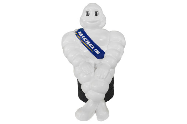 Original Michelin-gubbe (BIB), Bibendum som dekorativ figur för inomhusbruk, 19 cm gubbe
