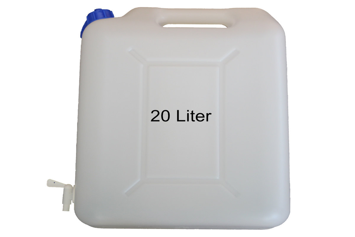 LKW 20 Liter Wasserkanister mit Zapfhahn geeignet für MB DAF IVECO