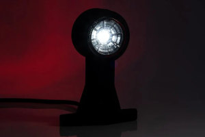 SET Luce di ingombro a LED, luce a doppia funzione (12-30V), bianco/rosso, cavo