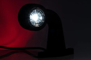 SET Luce di ingombro a LED, luce a doppia funzione (12-30V), bianco/rosso