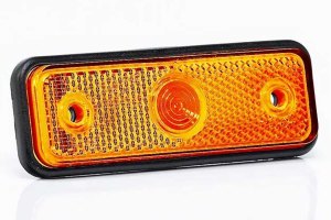 LED-sidomarkeringslampa/avst&auml;ngningslampa (12-30V), gul, kabel
