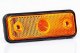 LED-sidomarkeringslampa/avstängningslampa (12-30V), gul, kabel