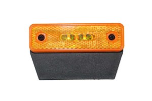 LED-sidomarkeringsljus med PG-skruvfäste, 24 volt, rak anslutning, vinkelfäste