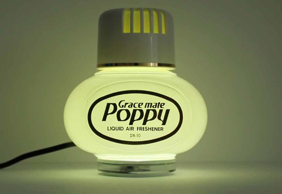 LED lighting for original Poppy, Turbo air fresheners 12-24V - Cigarette lighter socket white