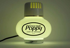 LED lighting for original Poppy, Turbo air fresheners 12-24V - Cigarette lighter socket red