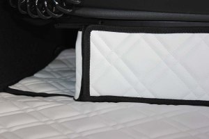 Adatto per Mercedes*: MP4 | MP5 Rivestimento base sedile passeggero anteriore sospeso ad aria bianco, finta pelle