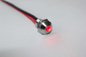 Viti da incasso LED impermeabili, IP67, 24V rosso