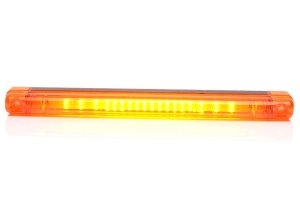 Slim LED warning light 12-24V, yellow with 18 LEDs, 4...