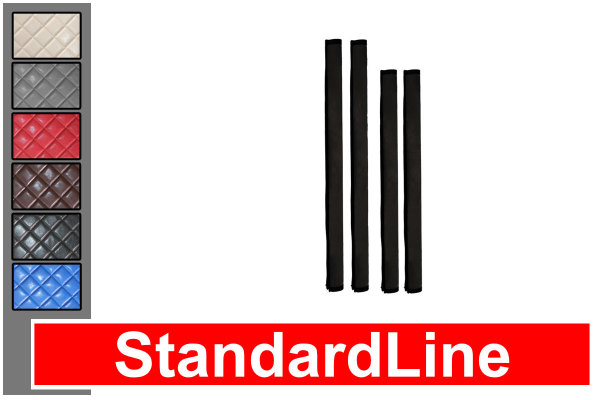 Suitable for DAF*: XF 105 (2005-2013), XF106 EURO (2013-...) Standard Line entrance handle trim, imitation leather