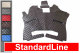 Lämplig för Scania*: R3 Streamline (2014-2017) Standard Line, golvmattesats, läderimitation