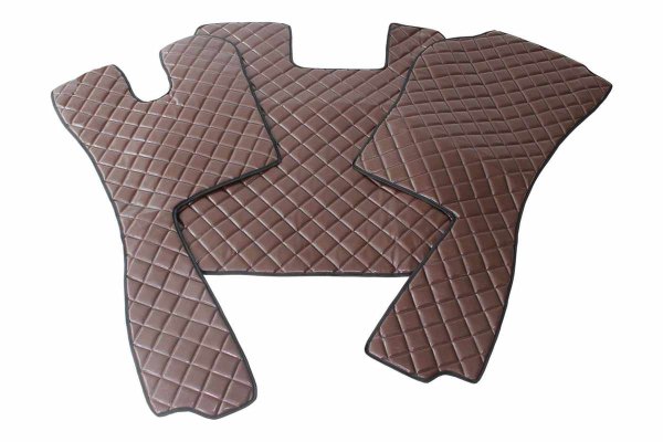 Fits Scania*: R3 Streamline (2014-2017) Standard Line, floor mats Set, automatic, air suspension passenger seat, Seat base closed - brown