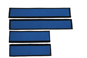 Passend f&uuml;r Scania*: R2 &amp; R3 Standard Line Einstiegsgriff-Verkleidung, Kunstleder blau