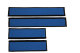 Lämplig för Scania*: R2 & R3 Standard Line panel för entréhandtag, läderimitation blå
