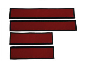 Passend f&uuml;r Scania*: R2 &amp; R3 Standard Line Einstiegsgriff-Verkleidung, Kunstleder rot