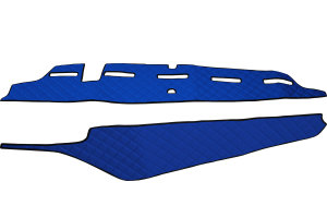 Adatto per Volvo*: FH4 I FH5 (2013-...) Globetrotter XL, Standard Line, copricruscotto blu con sistema di avviso di collisione