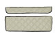 Adatto per MAN*: TGX (2007-2017) Standard Line, set tappetino, leva del cambio, senza cassetto/con un cassetto - beige, finta pelle