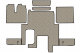 Adatto per MAN*: TGX (2007-2017) Linea Standard, set tappetino, automatico, senza cassetto/con un cassetto - beige, similpelle
