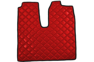 Fits MAN*: TGX (2007-2017) Standard Line, Complete floor mats, automatic, two pigeonholed - red