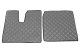 Lämplig för MAN*: TGX (2007-2017) Standard Line, golvmattesats, växelspak, ingen låda/ en låda - grå, konstläder