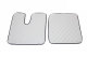 Lämplig för MAN*: TGX (2007-2017) Standard Line, golvmattesats, växelspak, två lådor - grå, läderimitation