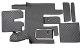 Passend für MAN*: TGX (2007-2017) Standard Line, Fußmattenset, Automatik, zwei Schubladen - grau, Kunstleder