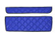 Adatto per MAN*: TGX (2007-2017) Linea Standard, set di tappetini, leva del cambio, senza cassetto/con un cassetto - blu, similpelle